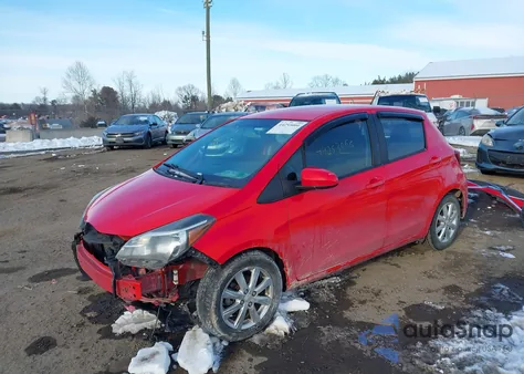 2015 Toyota Yaris Le from USA, damaged, VIN VNKKTUD37FA056006